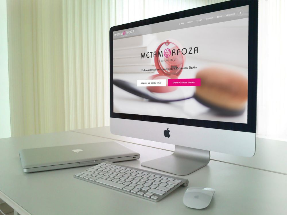 Strony internetowe WordPress śląsk - portfolio - Centrum urody Metamorfoza