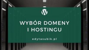 Read more about the article Wybór domeny i hostingu