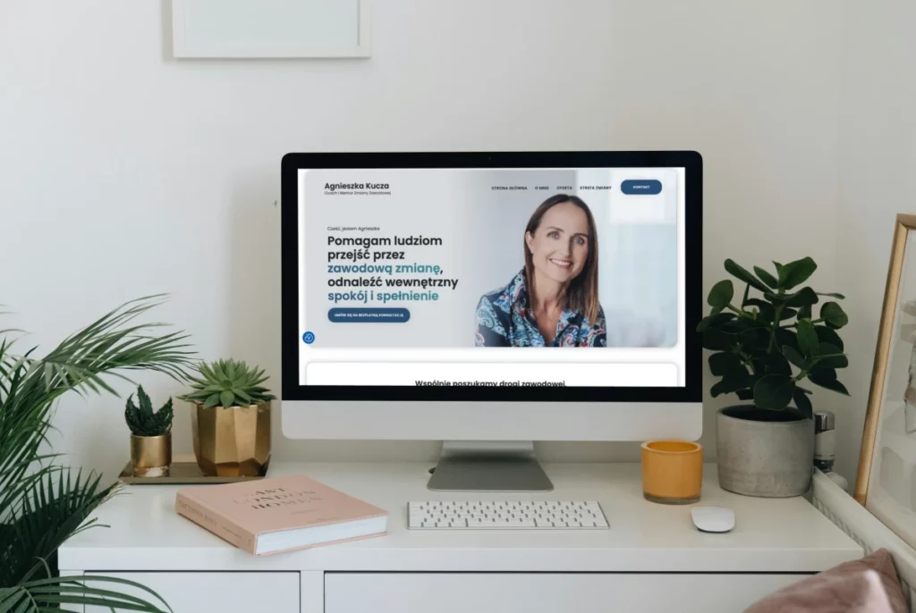 strona www Agnieszka Kucza - coach i mentor zmiany zawodowej